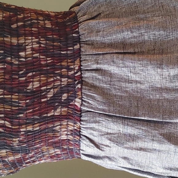 Strapless Tiered Ruffled Sun Dress Size Large - Picture 7 of 12